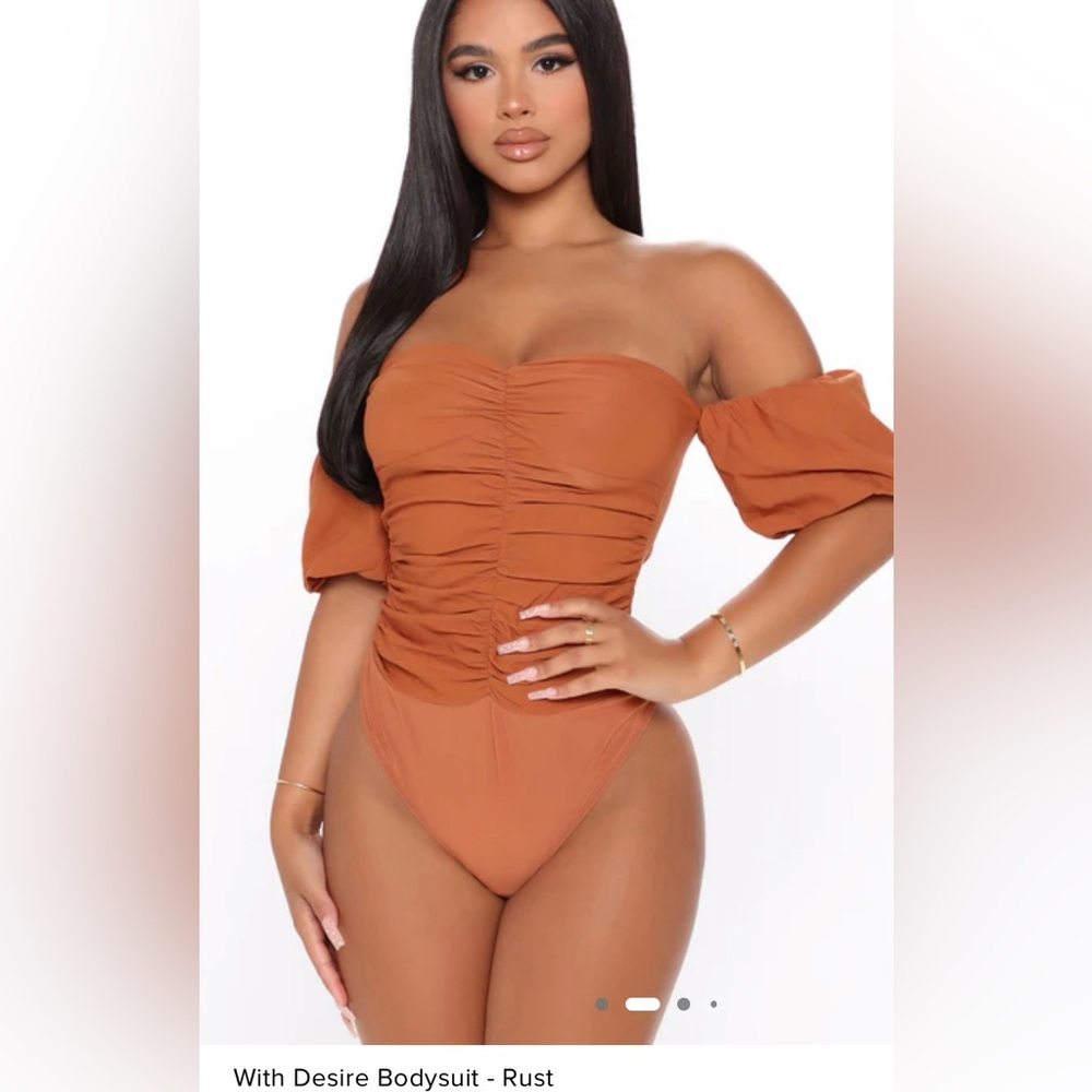 Fashion Nova Rust Bodysuit